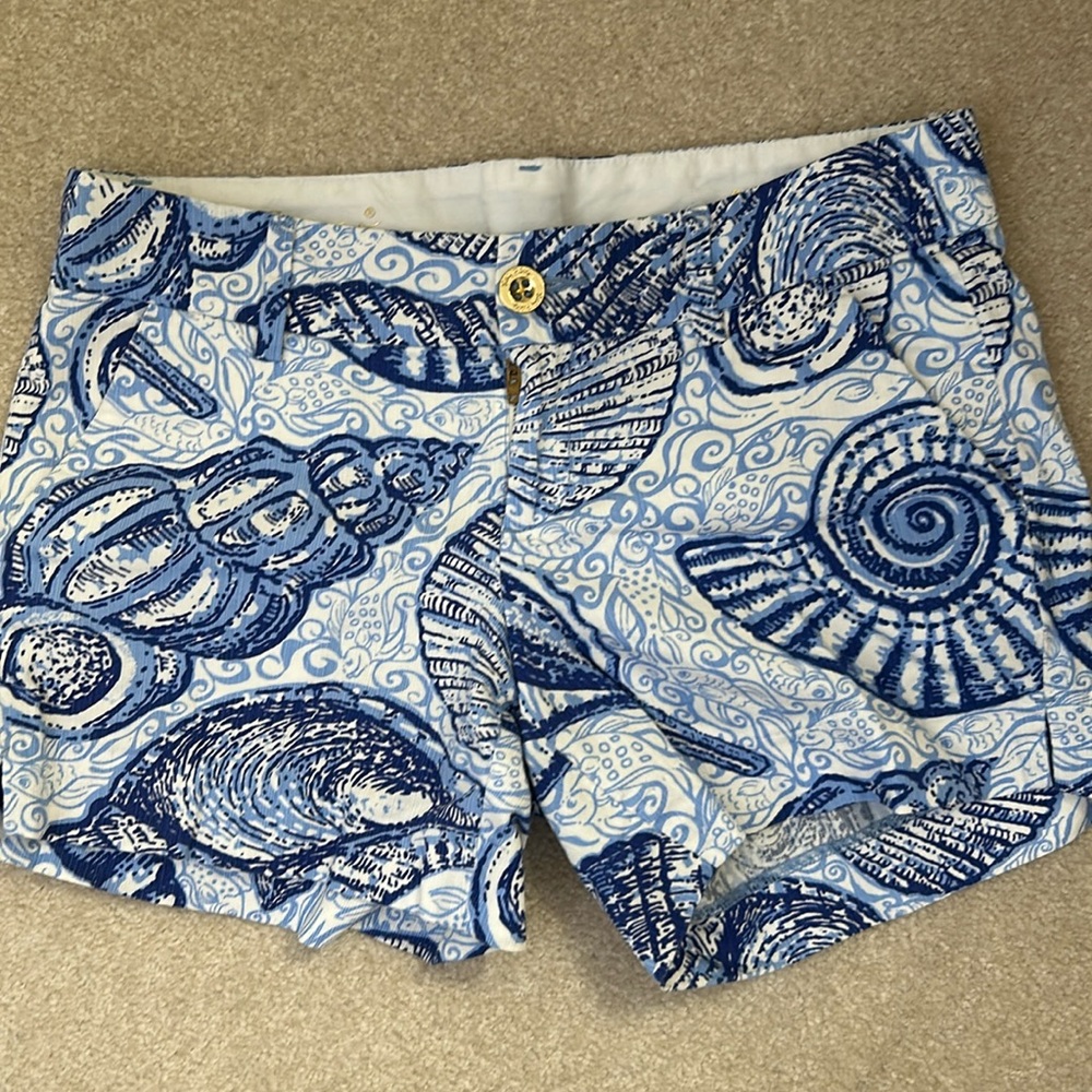 LILLY PULITZER Callahan Pop Up Stuffed Shells Shorts Women’s Size 4